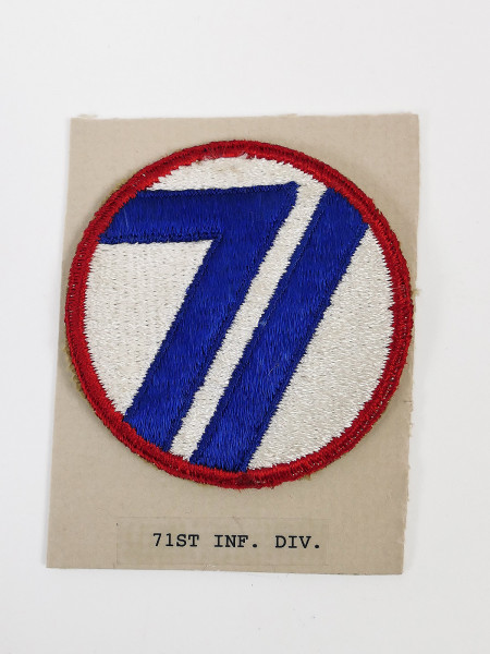 Original US ARMY WW2 Infanterie Divisionsabzeichen Patch - 71st Infantry Division Abzeichen