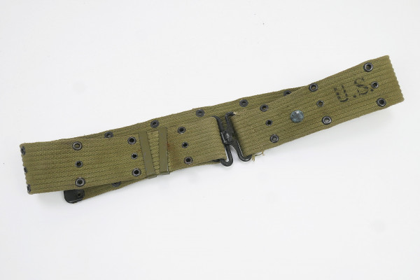Original M-1936 US Army WW2 Pistol Belt Lochkoppel Nasco 1942