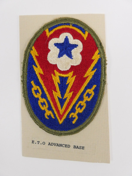 Original US ARMY WW2 Abzeichen Badge E.T.O. Advanced Base Patch - U.S. Command / Special Units