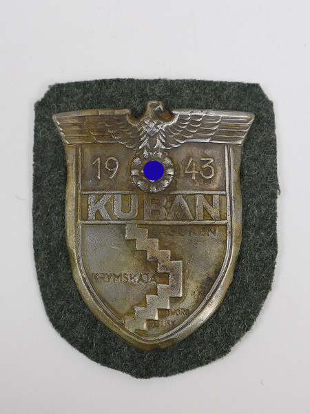 Wehrmacht Ärmelschild Kuban 1943 Kubanschild Feldbluse