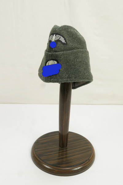Waffen SS Schiffchen für Mannschaften mit Mützenadler und Totenkopf Gr.57