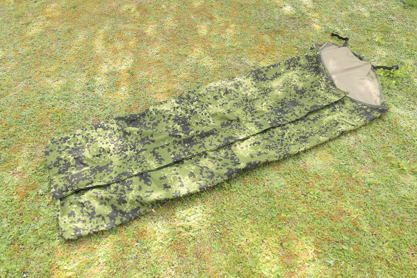 #1 HMAK Regenschutz der dänischen Armee Größe N Biwaksack 1999 Sleeping Bag Cover Flecktarn