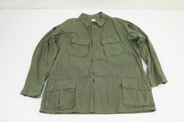 US Army Vietnam Poplin OG107 Tropical Vintage Shirt 1970 OG 107 - XL