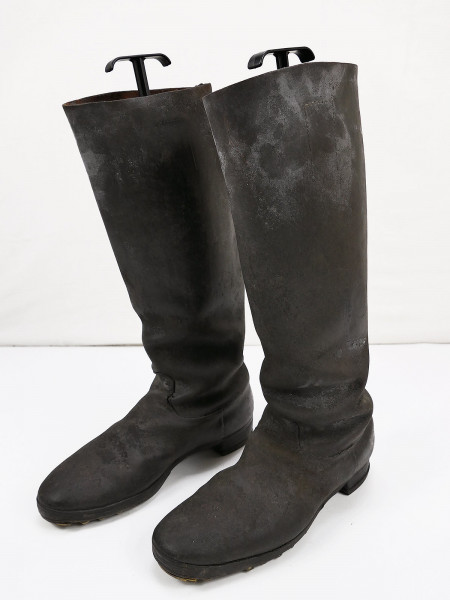 Wehrmacht Leder Stiefel Knobelbecher Marschstiefel genagelt Schaftstiefel Größe ca.42