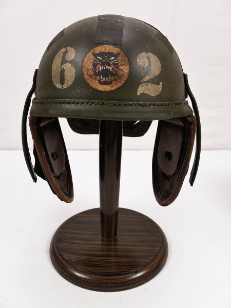 EINZELSTÜCK US WW2 602nd Tank Destroyer helmet Panzer Helm Tanker helmet M-1938 Panzerhelm