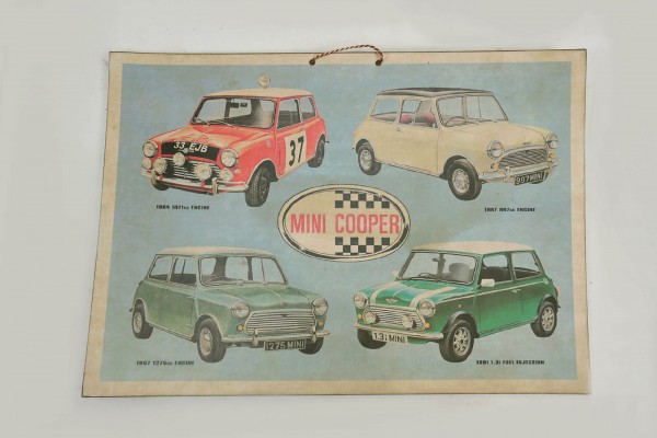 Bild Plakat Poster - Mini Cooper Nostalgie