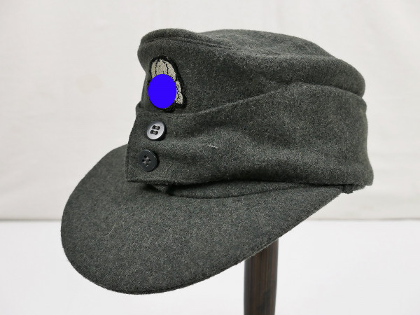 Waffen SS M43 Feldmütze Heer Gr.58 mit Totenkopf