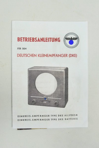 Betriebsanleitung für den Deutschen Kleinempfänger (DKE)