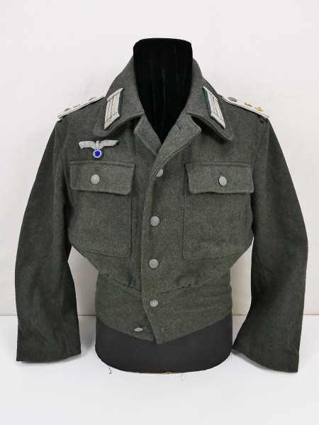 Museums Unikat - M44 Feldbluse Offizier Oberleutnant Inf Rgt. 5 voll effektiert