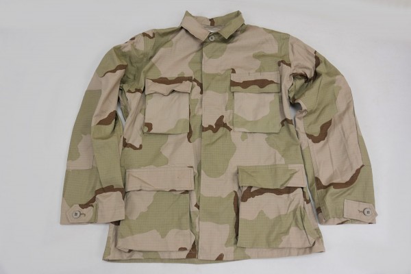 US Field Jacket Hot Weather 3-color Desert Camouflage Pattern SMALL Regular Feldhemd