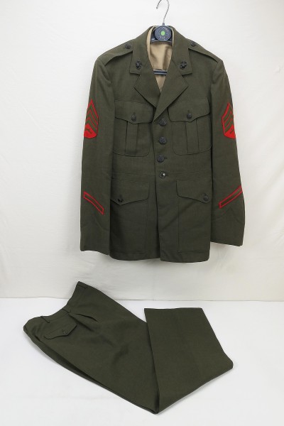 USMC Uniform komplett - Jacke Hemd Hose - Sergeant 80er Jahre Small