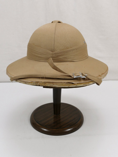 British Army Tropical Pith Helmet Tropenhelm Afrikakorps Antik Beutestück