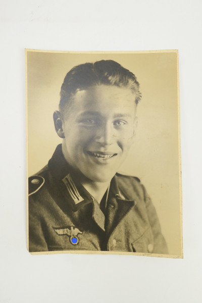 Wehrmacht Foto junger Soldat in M36 Uniform Portrait