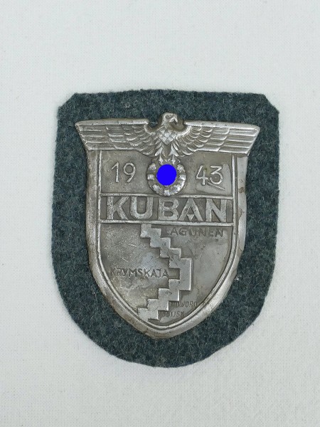 Wehrmacht Ärmelschild Kuban 1943 Kubanschild Feldbluse