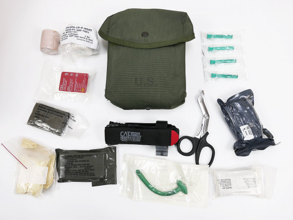 FIRST AID KIT MEDIC IFAK Emergency 1x Cat Tourniquet Schere Verbandpäckchen Bandage