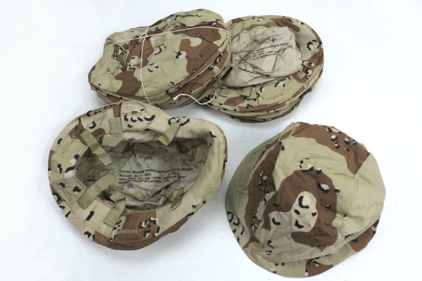 US Cover Helmet Desert Storm 6 color chocolate chip Helmbezug PASGT Medium Large #VAR-B
