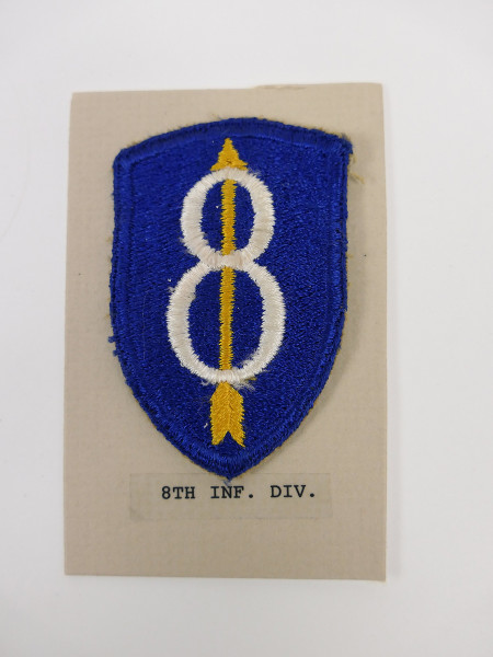 Original US ARMY WW2 Infanterie Divisionsabzeichen Patch - 8th Infantry Division Abzeichen