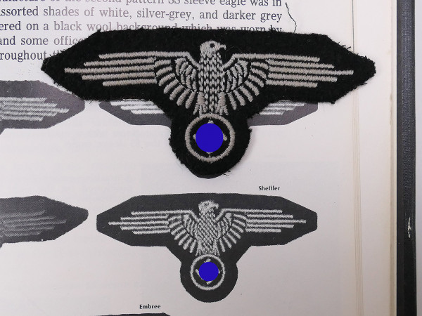 Waffen SS Ärmeladler Uniform Feldbluse gestickt