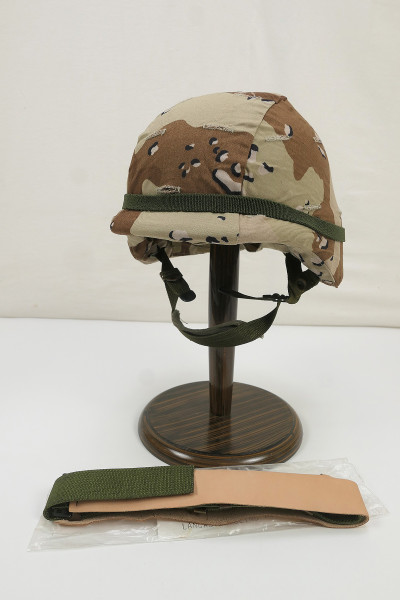 #D Nato PASG Paratrooper Gefechtshelm Combat Helm Gr. XS mit US Desert Helmbezug