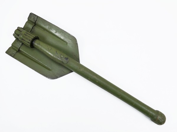Original Wehrmacht WW2 Klappspaten mit Hersteller -überlackiert-