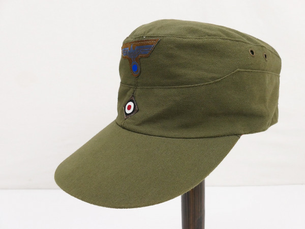 Afrikakorps M41 Tropenmütze Heer Feldmütze DAK Mütze mit Mützenadler und Kokarde Größe 59