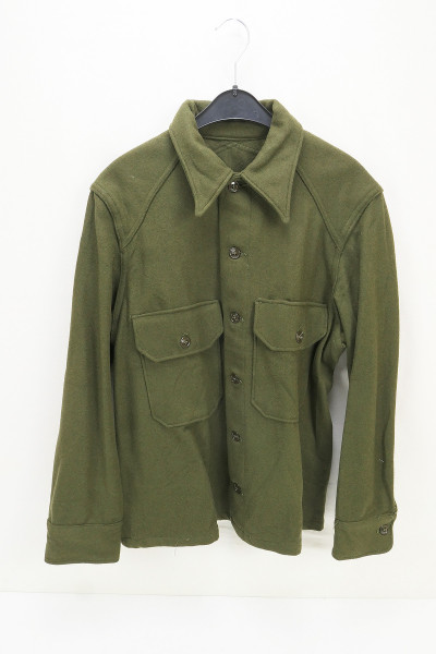#2 US ARMY Korea Shirt Field Wool Olive Green OG 108 - Medium