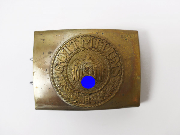 KM Kriegsmarine Stahl Kasten Koppelschloss Marine Gott mit uns