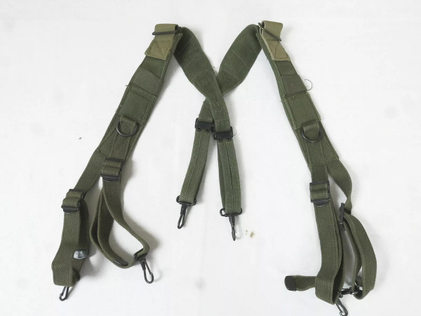 (E7) TOP ORIGINAL US ARMY WW2 M1945 SUSPENDERS Koppeltragehilfe aus DEPOT