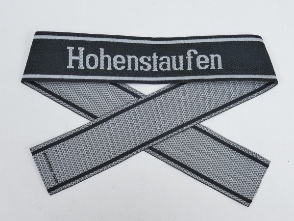 Wehrmacht Elite BEVO Ärmelband Waffen SS Division HOHENSTAUFEN Ärmelstreifen