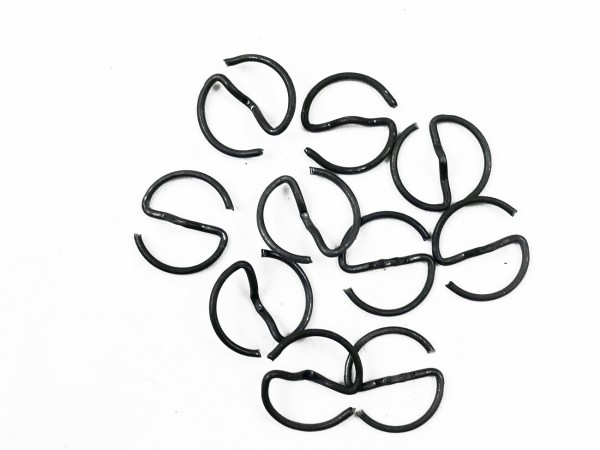 10 Stück S-Ringe für Uniformknöpfe an Drillichjacken 