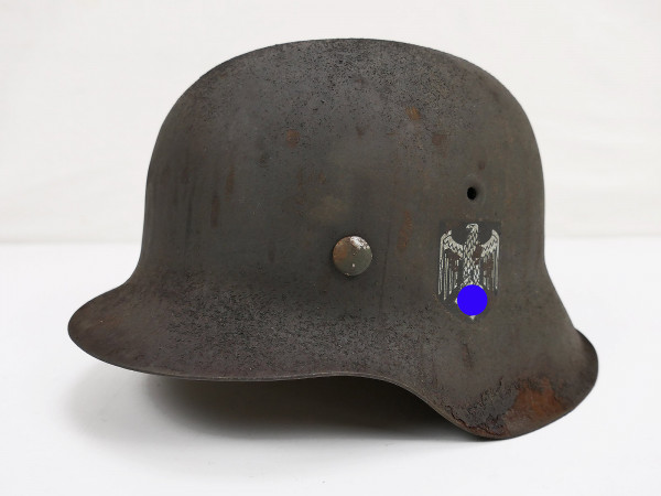 Wehrmacht DD Stahlhelm M42 EF64 mit Helmfutter Gr.57
