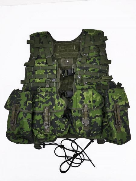 #D MINT Dänische CQC Kampfmittelweste M/05 Kampvest Vest Weste Dänemark flecktarn