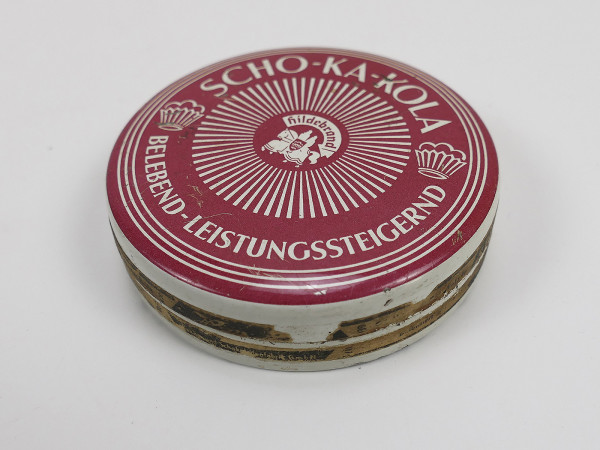 Antike Blechdose Hildebrand Schokakola Dose 50er Jahre Fliegerschokolade -leer-