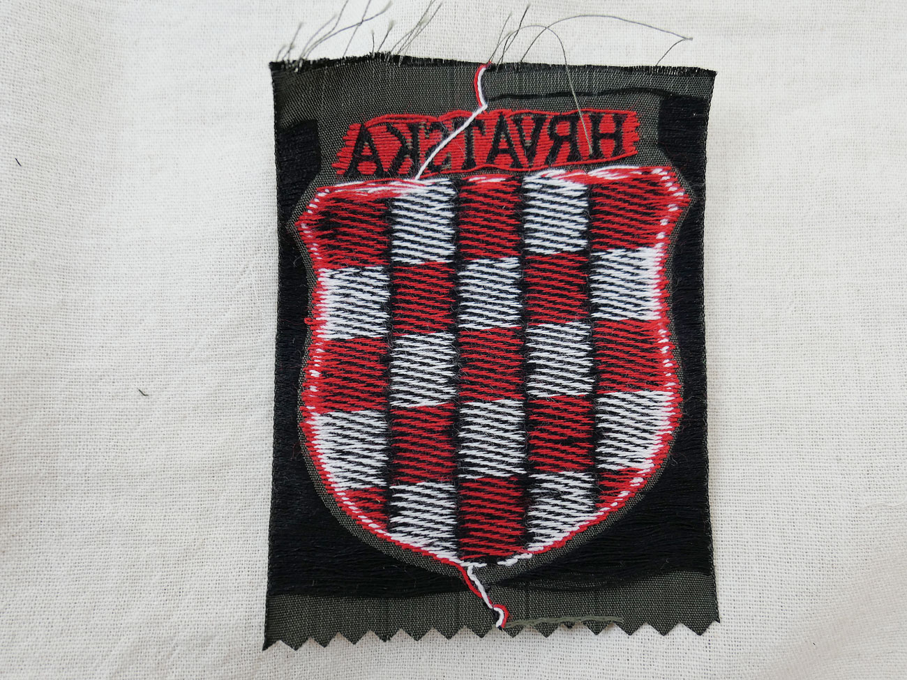 Armabzeichen Armschild kroatische Freiwillige gerade Schildform Repro S 