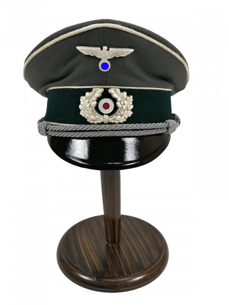 Wehrmacht Heeres Schirmmütze Offizier Gr.57 mit Metall Effekten