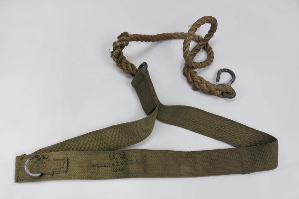 Original US WW2 Arctic Sled Pull Rope 1942 Zugseil für Schlitten