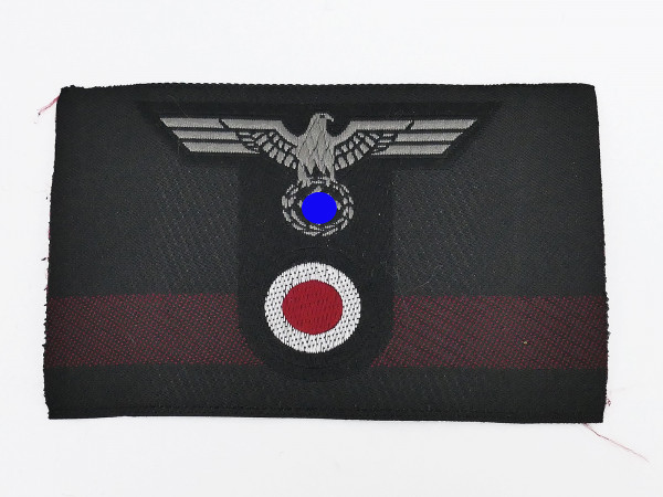 Wehrmacht Panzer T-Mützenabzeichen Mannschaften Mützenadler T-Adler gewebt Feldmütze