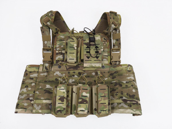 Warrior Assault System Plate Carrier Molle Vest Plattenträger Multicam mit Molle Taschen