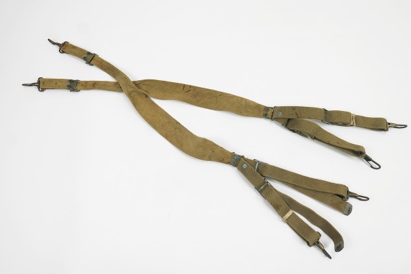 #5 ORIGINAL US ARMY WW2 Suspenders Koppeltragehilfe khaki