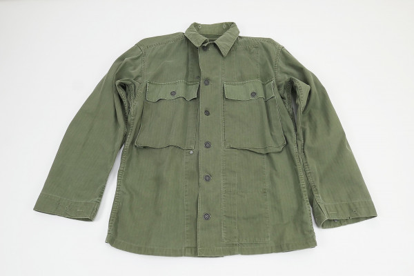 US ARMY WW2 Herringbone Twill Jacket 1945 OG7 - Small / Medium