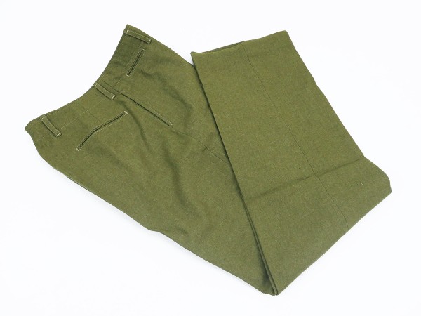Last Stock - US WW2 M1937 Feldhose M37 Mustard Field Trousers Wool