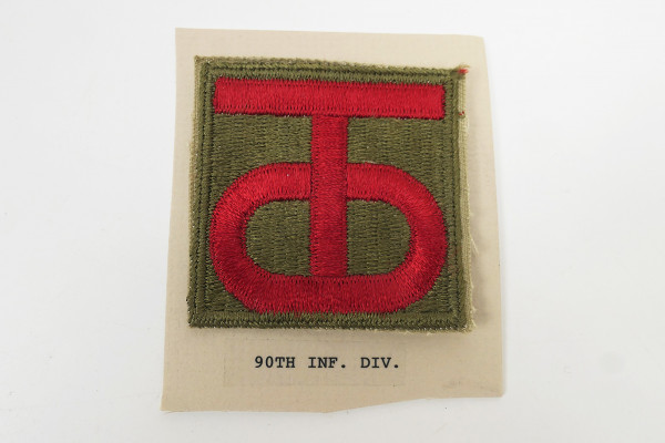 Original US ARMY WW2 Infanterie Divisionsabzeichen Patch - 90th Infantry