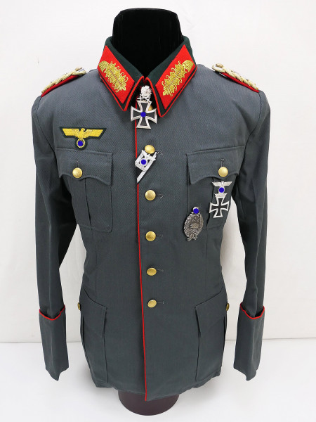 Wehrmacht M36 Gabardine Uniform Feldbluse Generalfeldmarschall mit Ritterkreuz