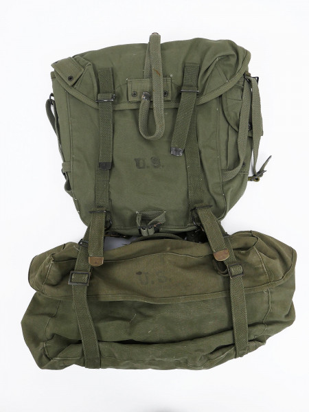 SET TYPE WW2 / VIETNAM Gepäck Pack Field Combat M-1945 Tasche + Pack Field Cargo Tasche