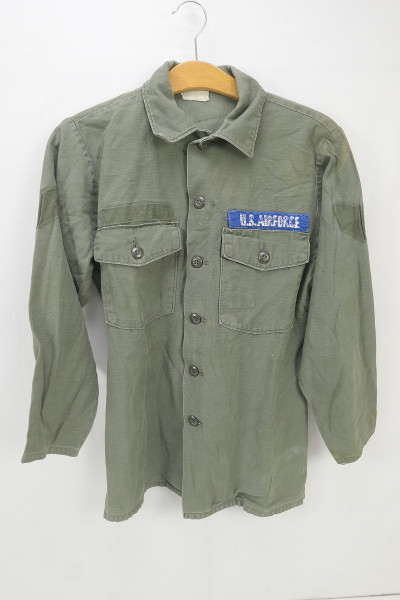 US Army Shirt Vietnam Utility Cotton Sateen OG-107 15½ x 35 Feldhemd 1974