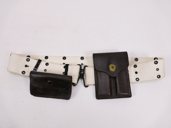 US MP Military Police Pistol Belt SET Koppel weiß Militärpolizei 110cm mit Magazintasche Colt 1911