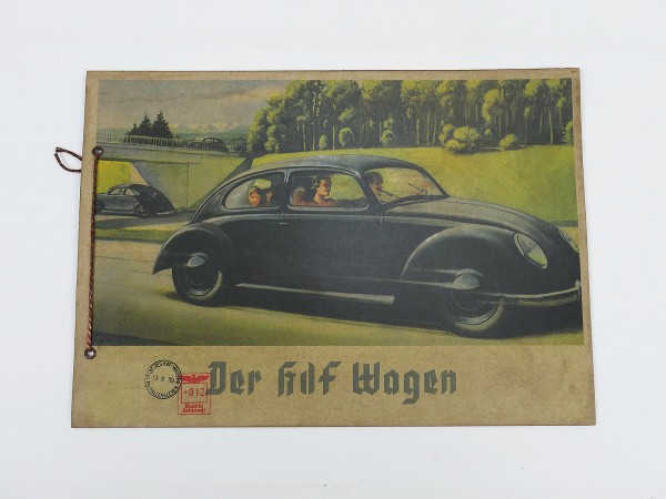 Vintage KDF Wagen 1939 Broschüre Volkswagen Brezel Käfer Prospekt Werbeprospekt