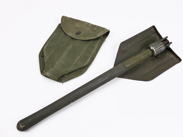 US ARMY Klappspaten mit WW2 Tasche 1943 Entrenching Tool