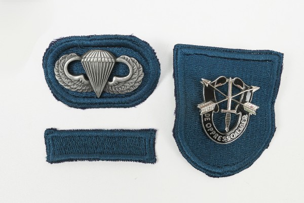 US Parachute Jump Wing oval - Barett Patch - Candy Bar Special Forces 19th SFG (A)