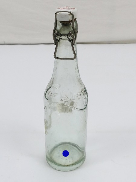 WW2 Carlsberg Bier Flasche Glas Bierflasche -klein- 1932
